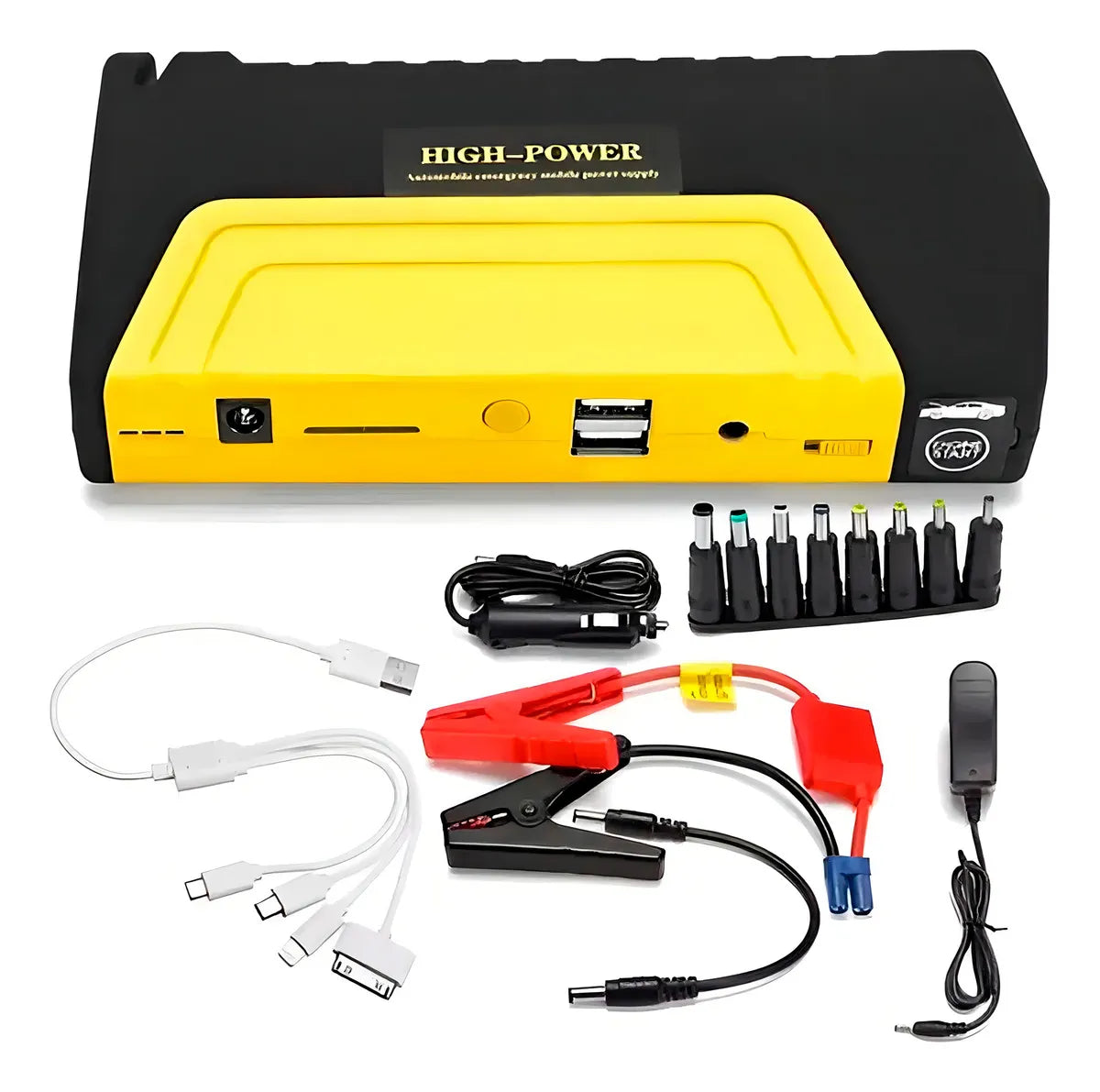 Iniciador Arrancador Baterias Carro Moto Compresor Kit 12v