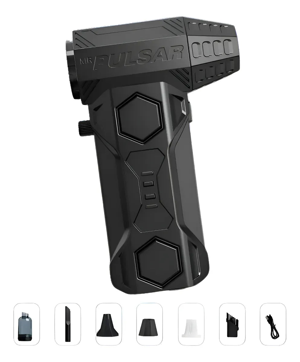 Aspirador Soplador Ventilador Portatil Recargable 6 En 1 Negro 5v 1 Amp