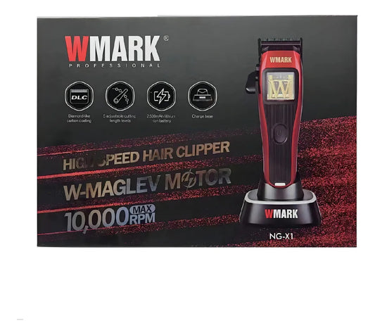 Cortadora de Pelo Inalámbrica Wmark Ng X1 con Peines y Pantalla Digital