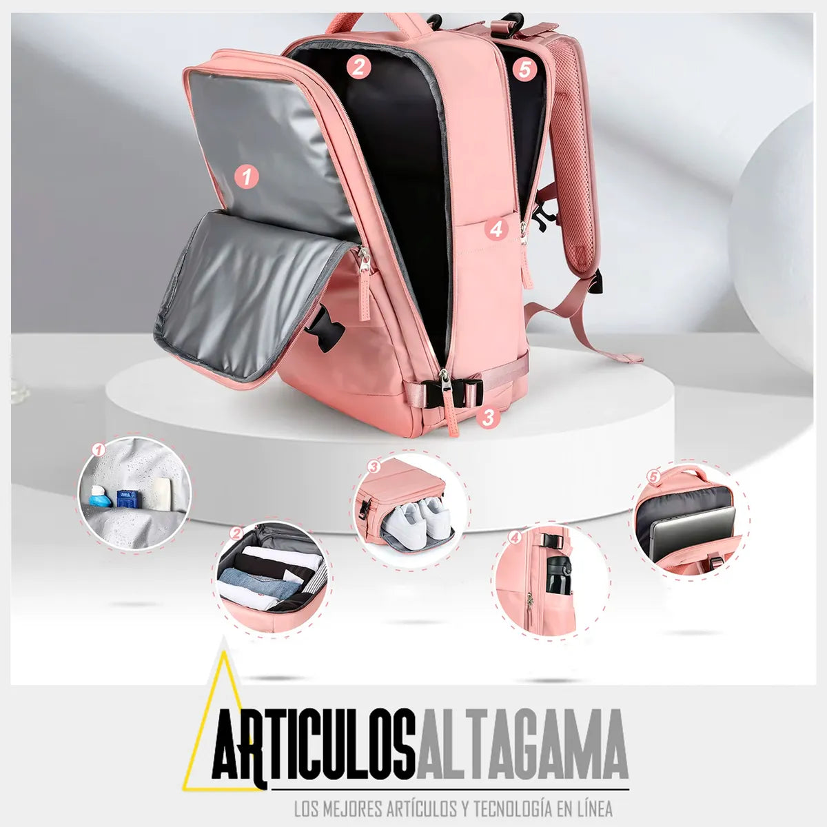 Bolso Morral Maleta Mochila Viajero Viaje Gran Capacidad 35l