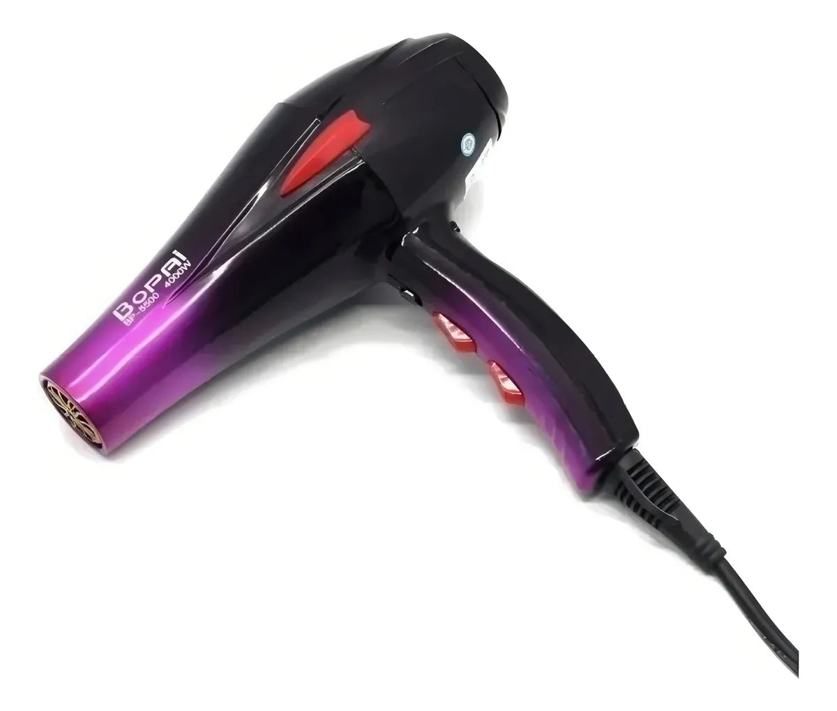 Secador De Pelo Bopai 4000w Bp5500 Más Difusores Color Negro Negro 110v