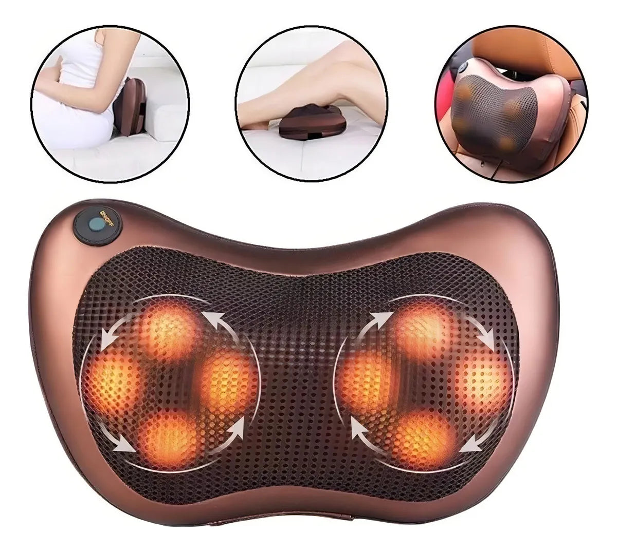 Qp Almohada De Masaje For Soporte De Cuello, Espalda Y Zona