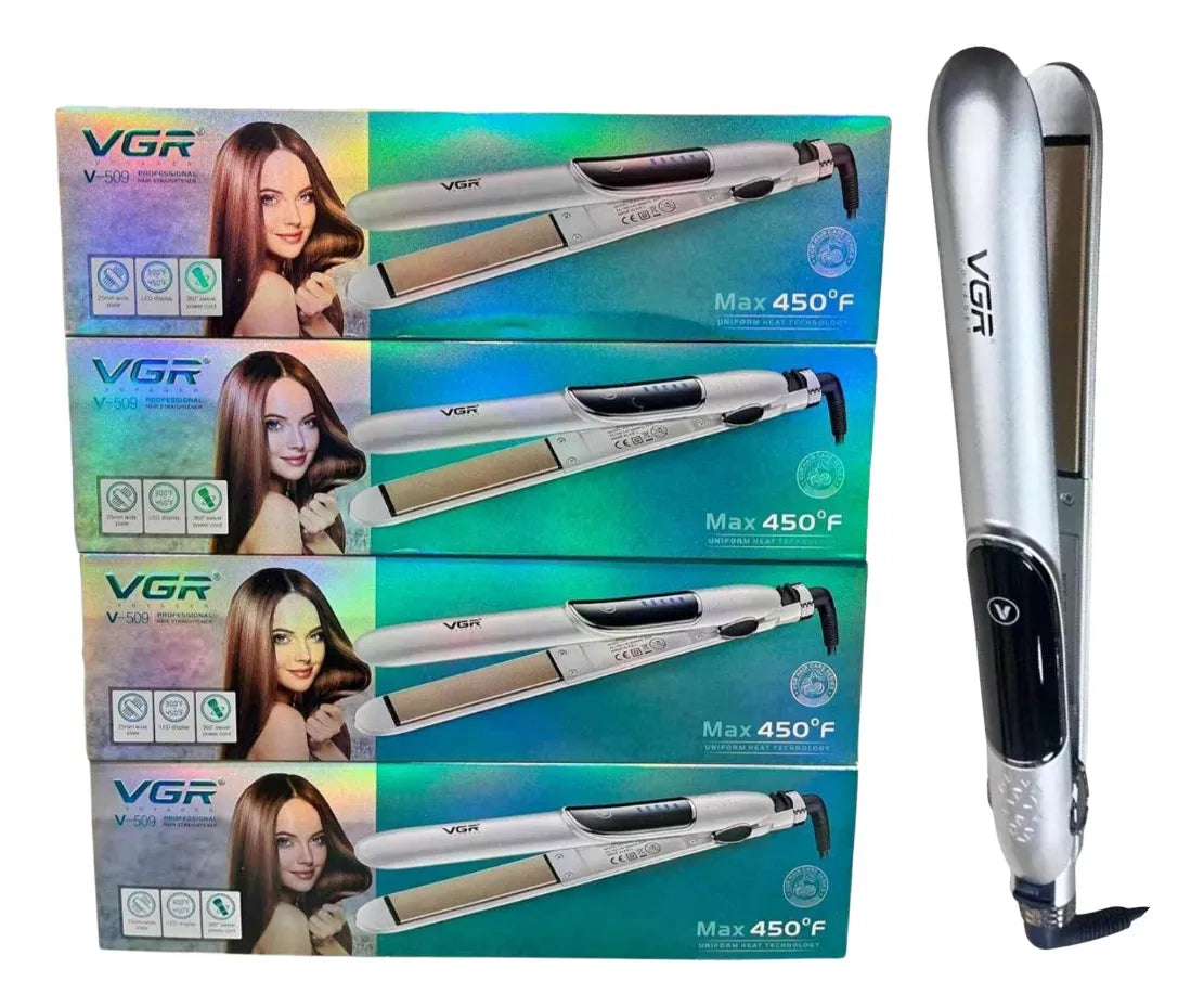 Plancha Para Cabello Vgr 509 Cerámica Max Temperatura