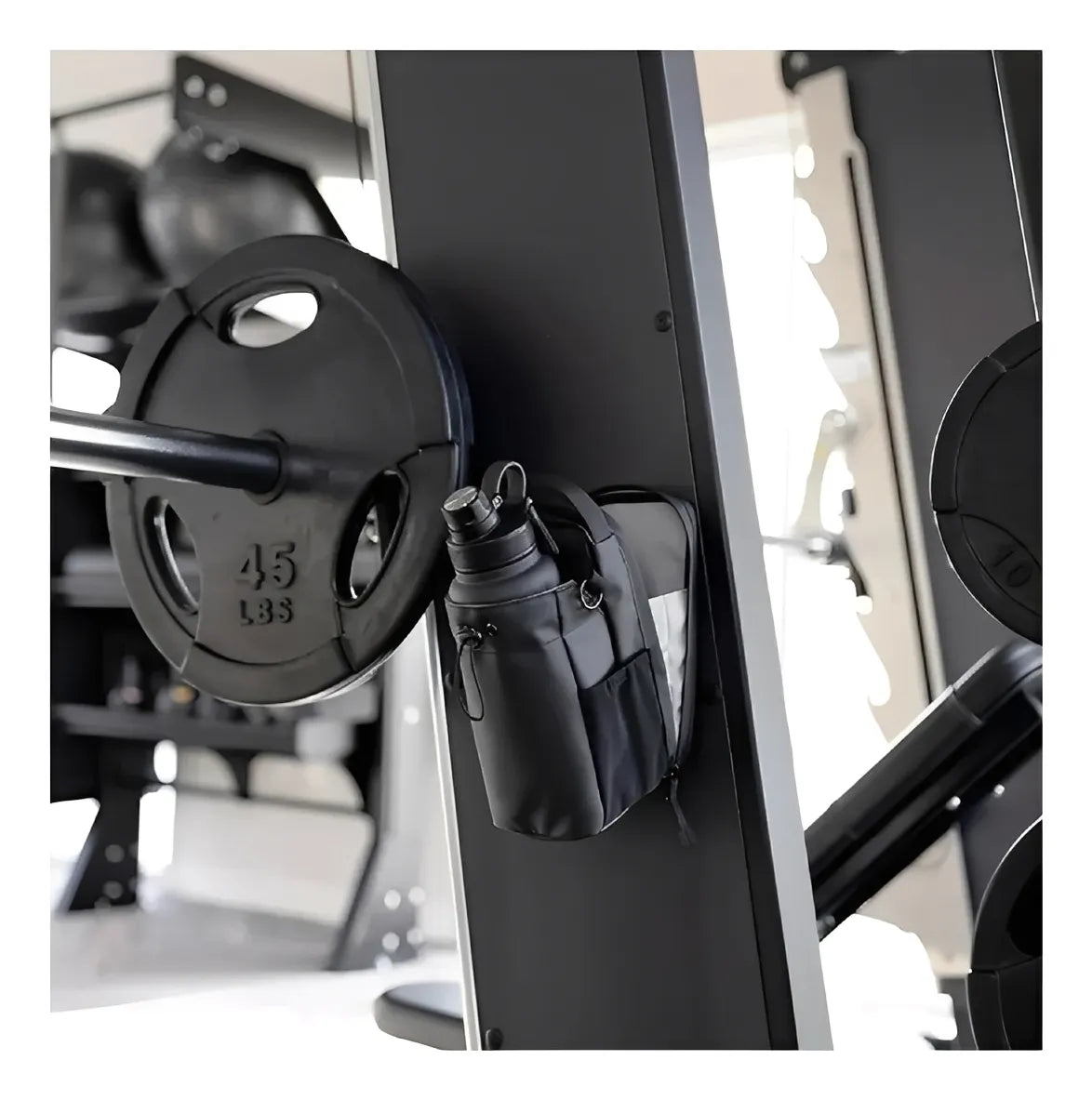 Bolsa De Gimnasio Ierre Magnético Ligera Portátil Color Negro