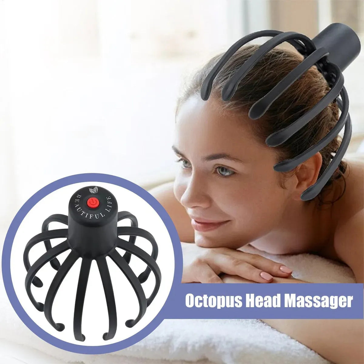 Masajeador De Cabeza Eléctrico Octopus Masajeador Eléctrico YK-1806