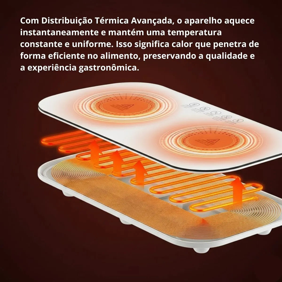 Estufa Electrica De Induccion 2 Puestos Portatil Negro 110v