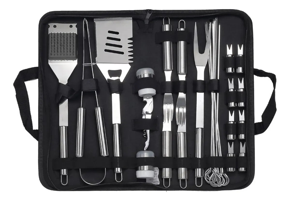 Juego De Parrilla Bbq 29 Piezas Para Exteriores