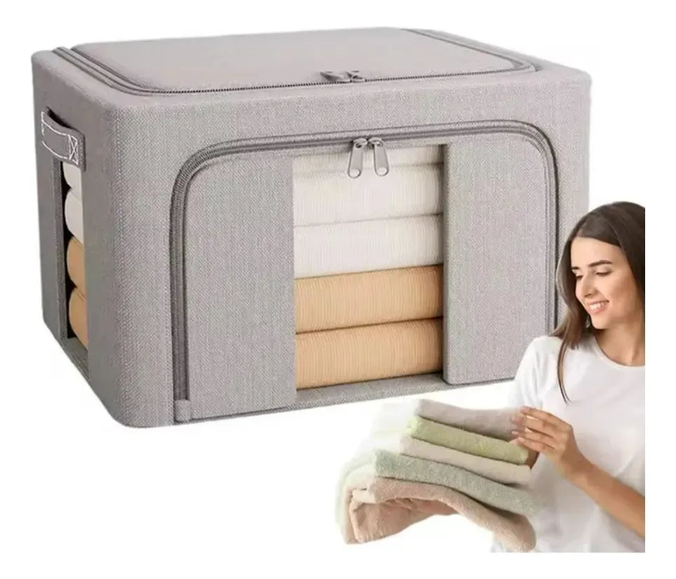 aja Organizadora Con Tapas Para Ropa Claro Visor Gde Rigida