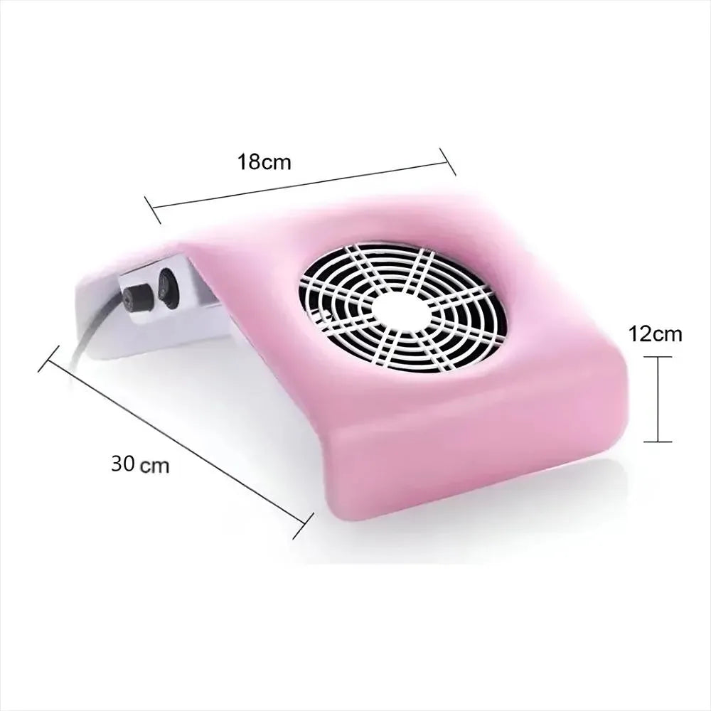 Extractor Colector De Polvo Para Uñas Home 30W Rosa