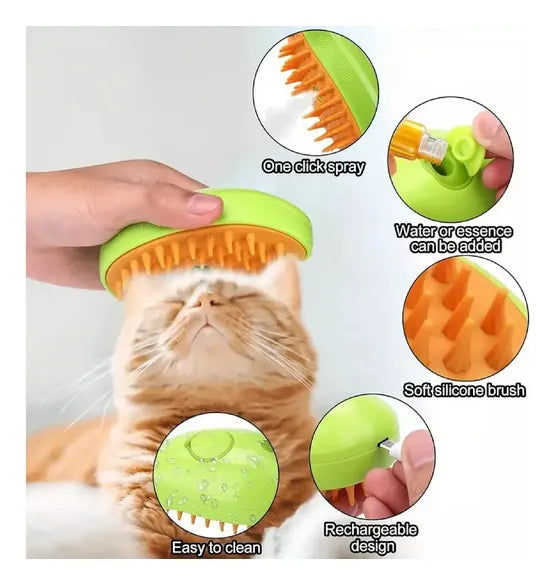 Cepillo Mascota Vapor 3 en 1
