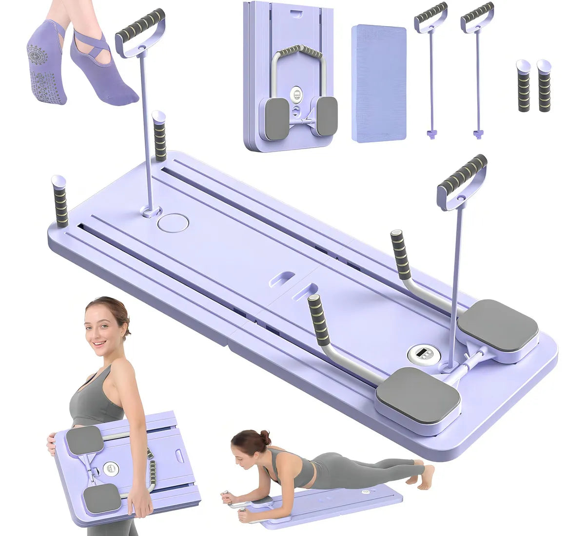 Cama de pilates Over LU TABLA PILATES violeta