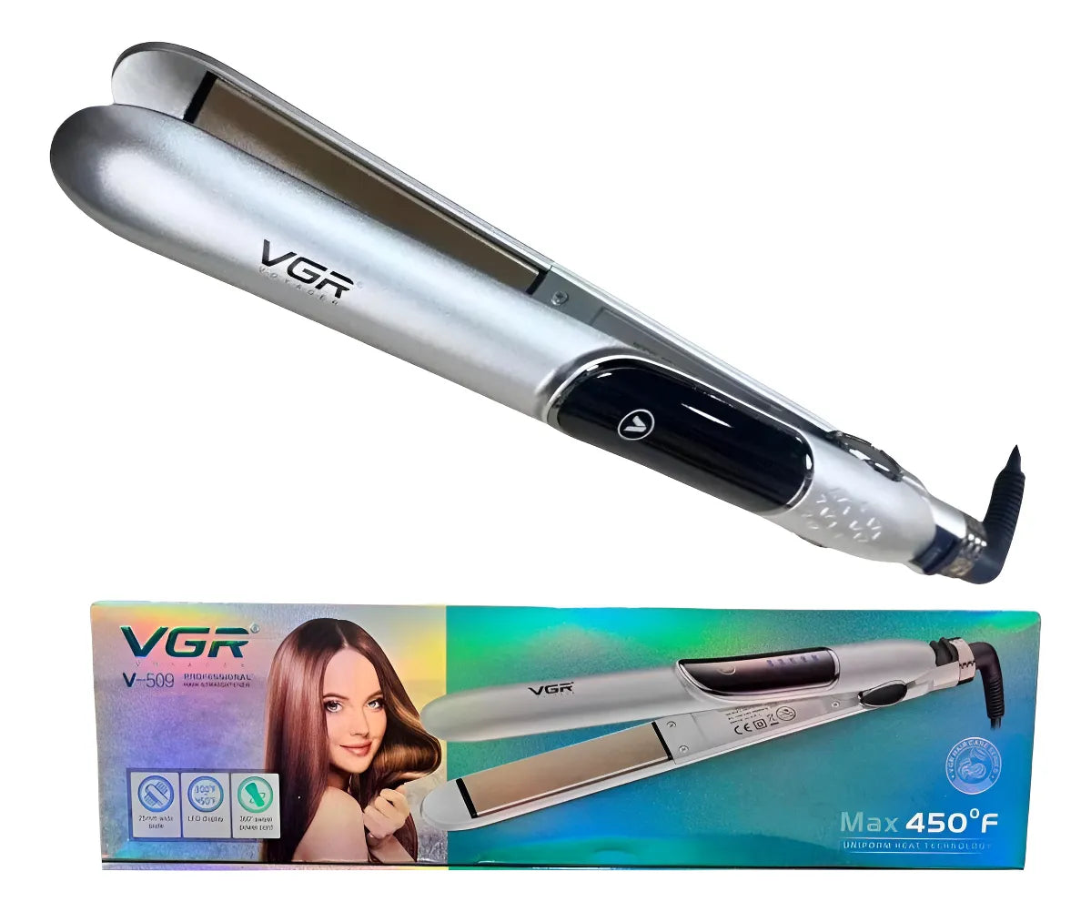 Plancha Para Cabello Vgr 509 Cerámica Max Temperatura