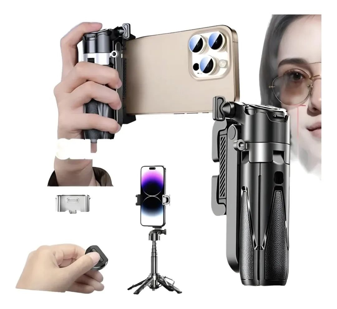 Soporte Tripode Selfie Stick Portatil Mini Palo Selfie Negro