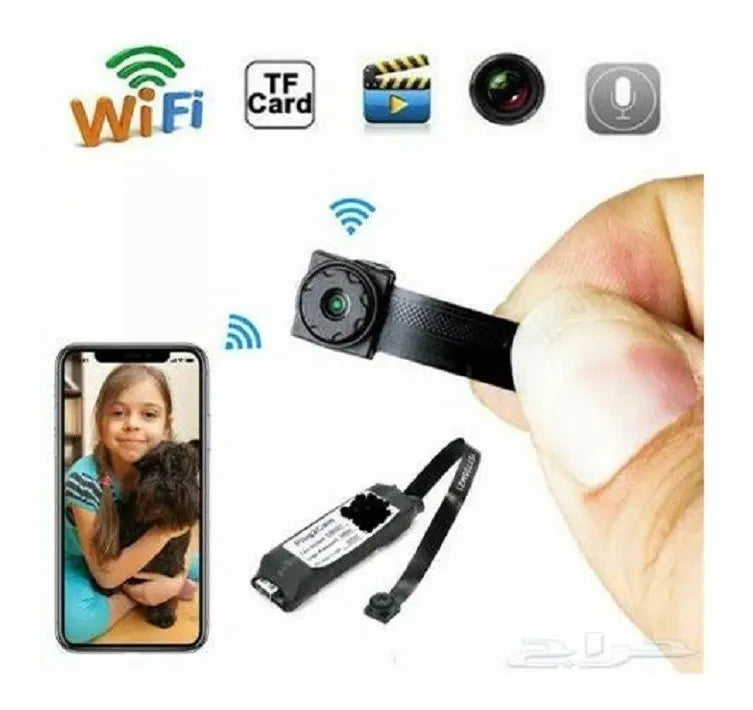 Mini Cámara Espía Inalámbrica Discreta Full Hd 1080px 4k 2k Negro