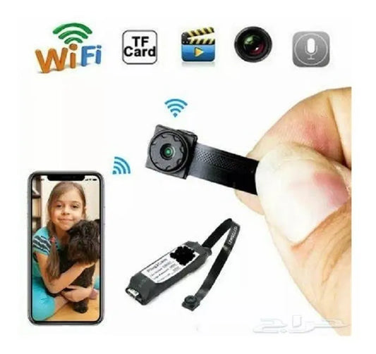 Mini Cámara Espía Inalámbrica Discreta Full Hd 1080px 4k 2k Negro