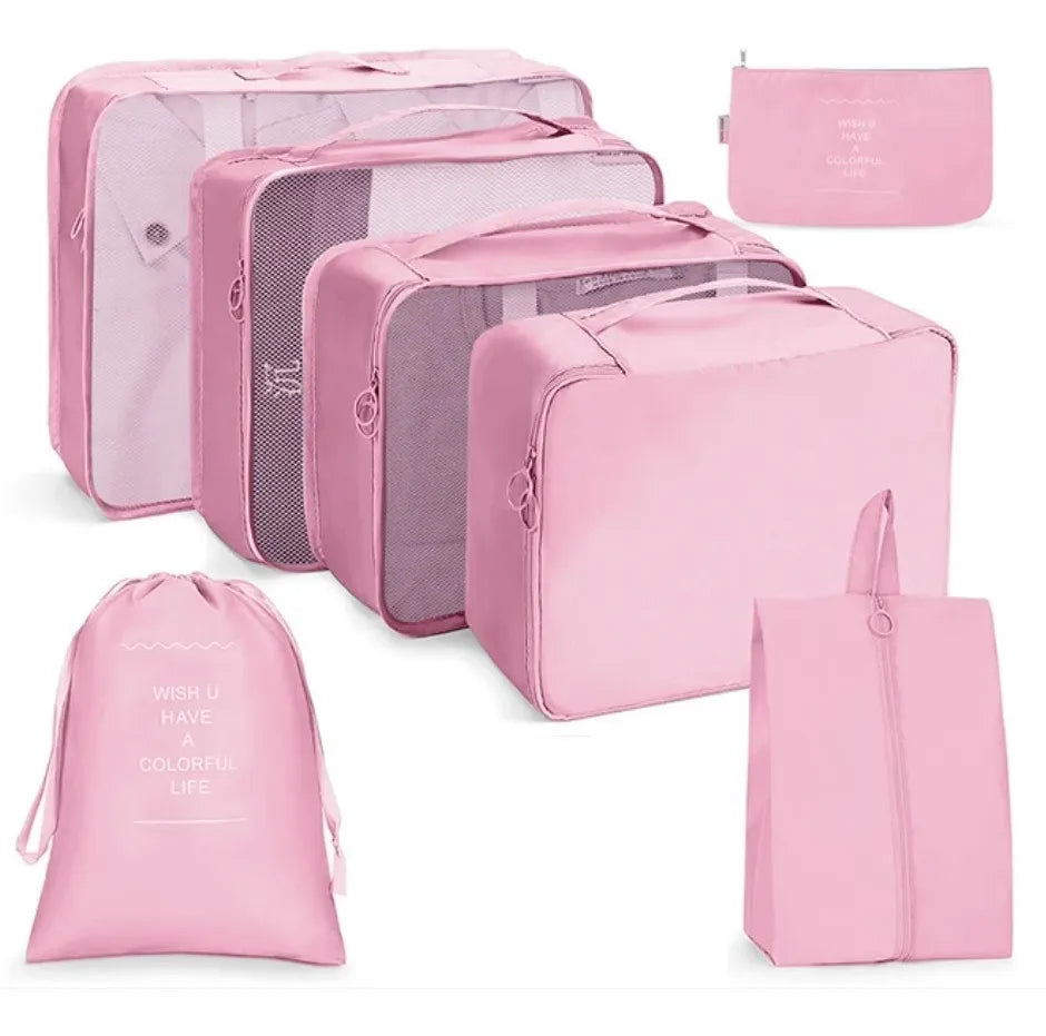 Organizador De Bolsas De Viaje: Set De 7 Piezas X