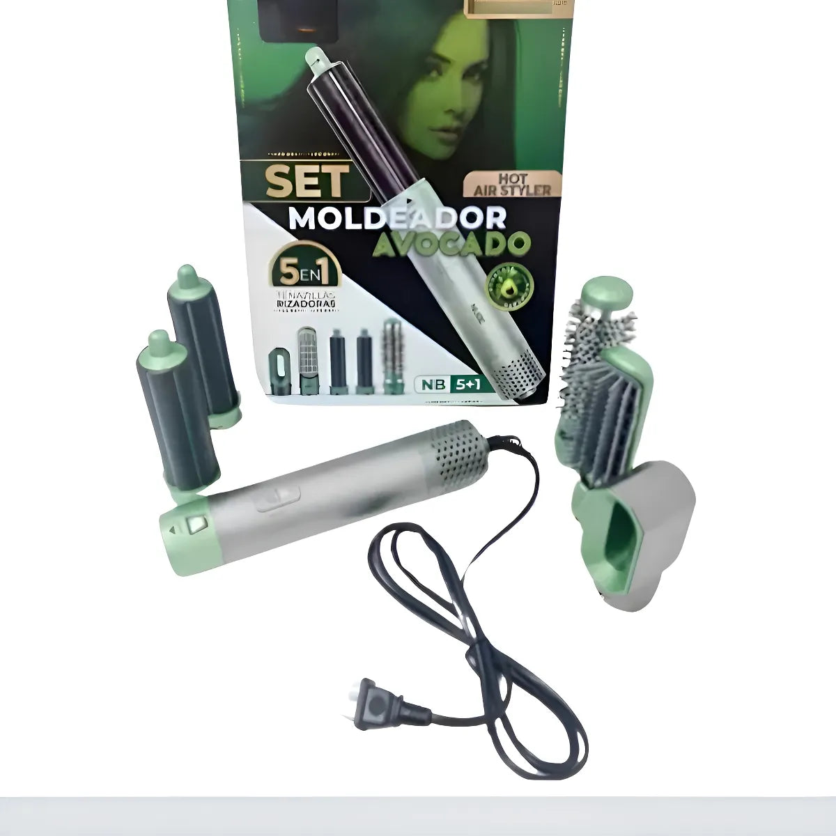 cepilloo secador 5 en 1 aguacate