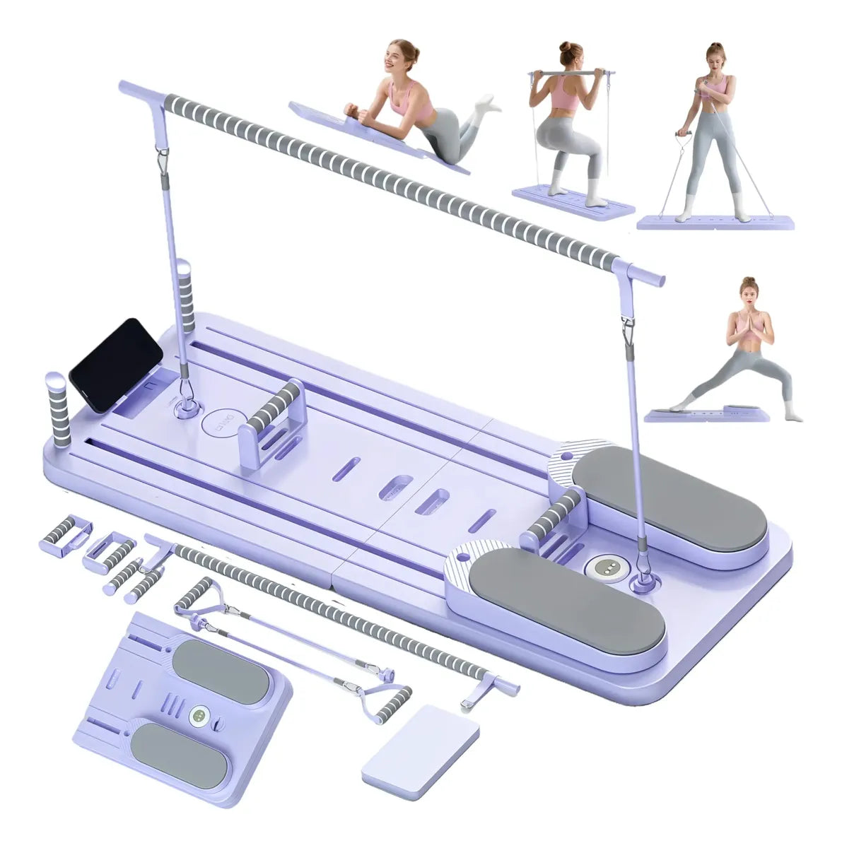 Cama de pilates Over LU TABLA PILATES violeta
