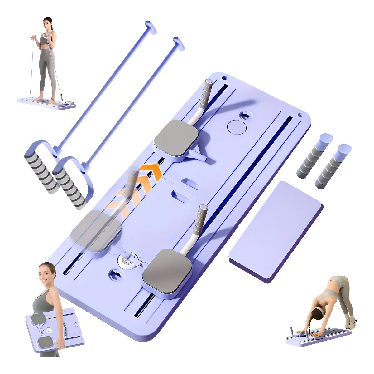 Cama de pilates Over LU TABLA PILATES violeta