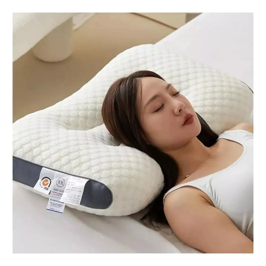 Almohada Cervical 3d Ergonómica Sueño Profundo Blanco