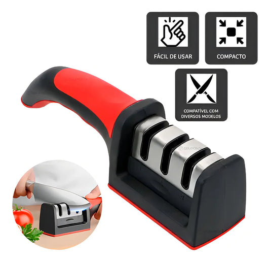 Afilador De Cuchillos Profesional, 3 Opciones De Afilado