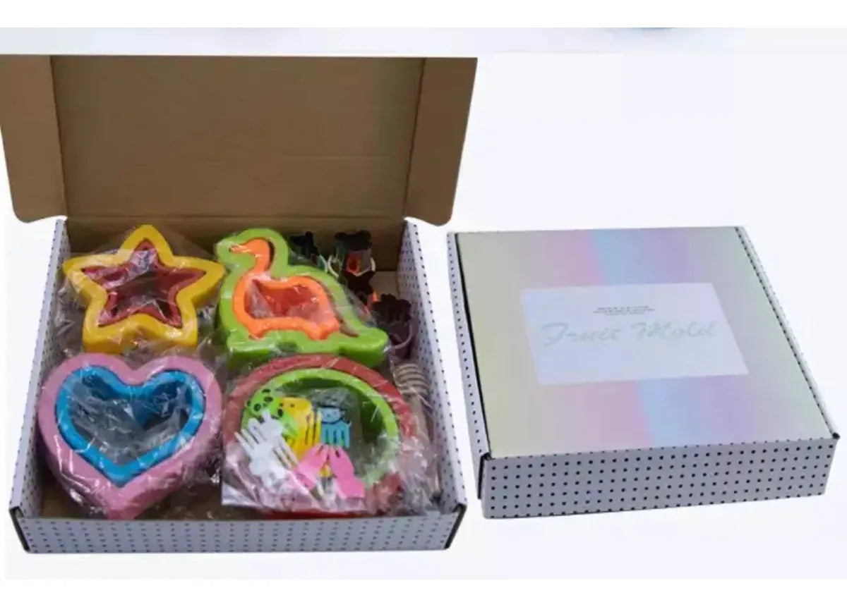 Kit Moldes De Corte Pan Fruta Comida Loncheras Divertidas Segun Disponibilidad.