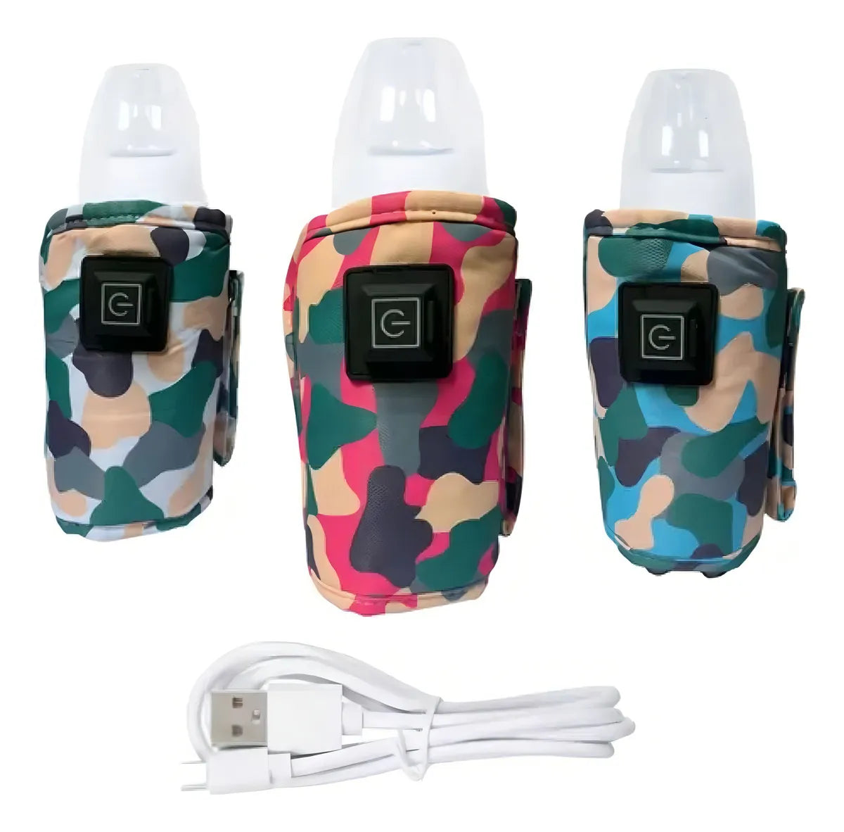Calentador de Teteros Biberones USB Portátil TLPB Camuflaje Rosado