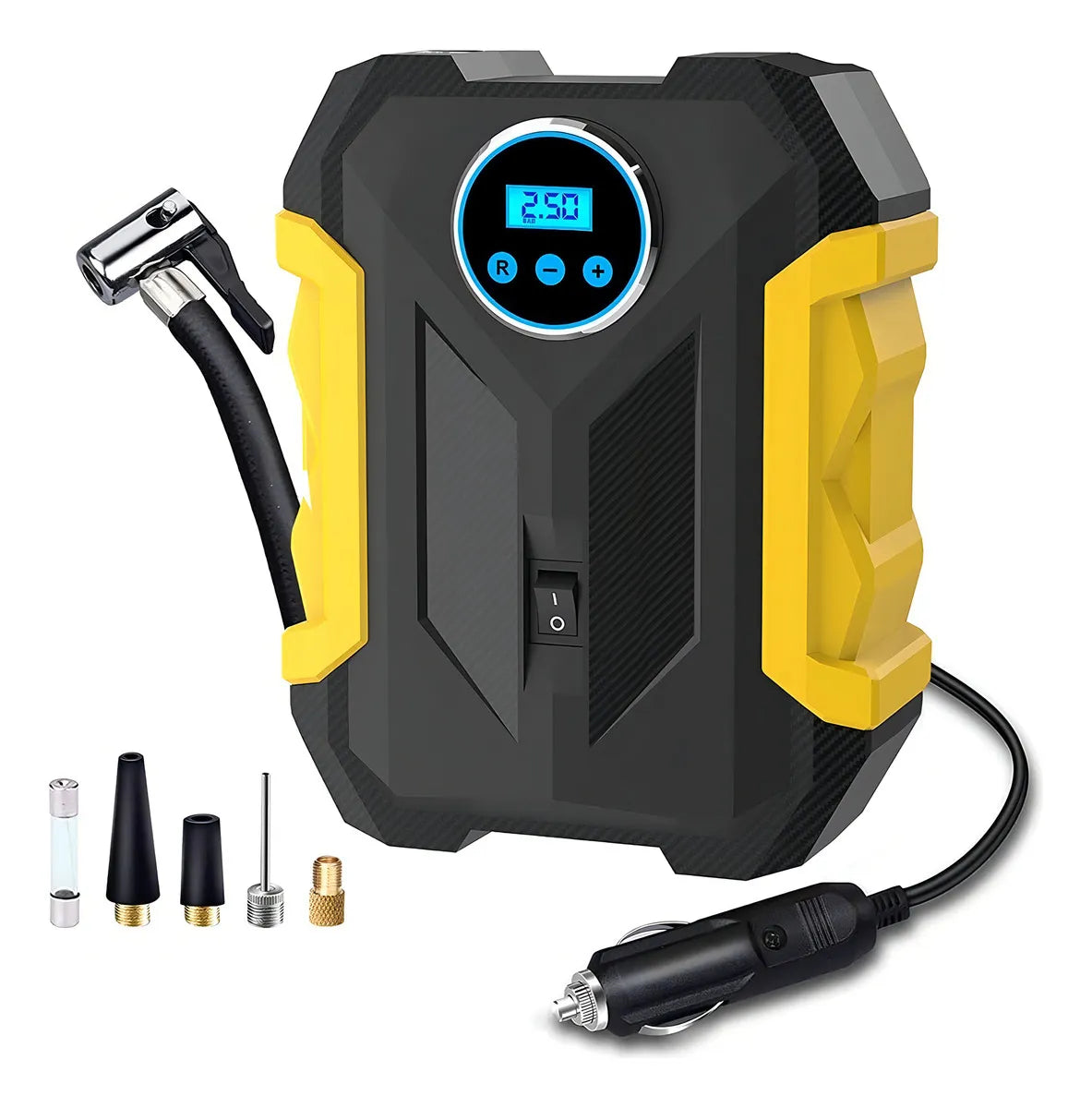 Compresor Portátil Carsun Para Autos 12V 120W 35L Con Manómetro