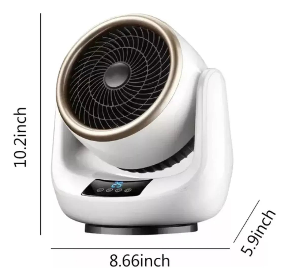 Calefactor Calentador Electrico De Ambiente F07 Blanco 110v