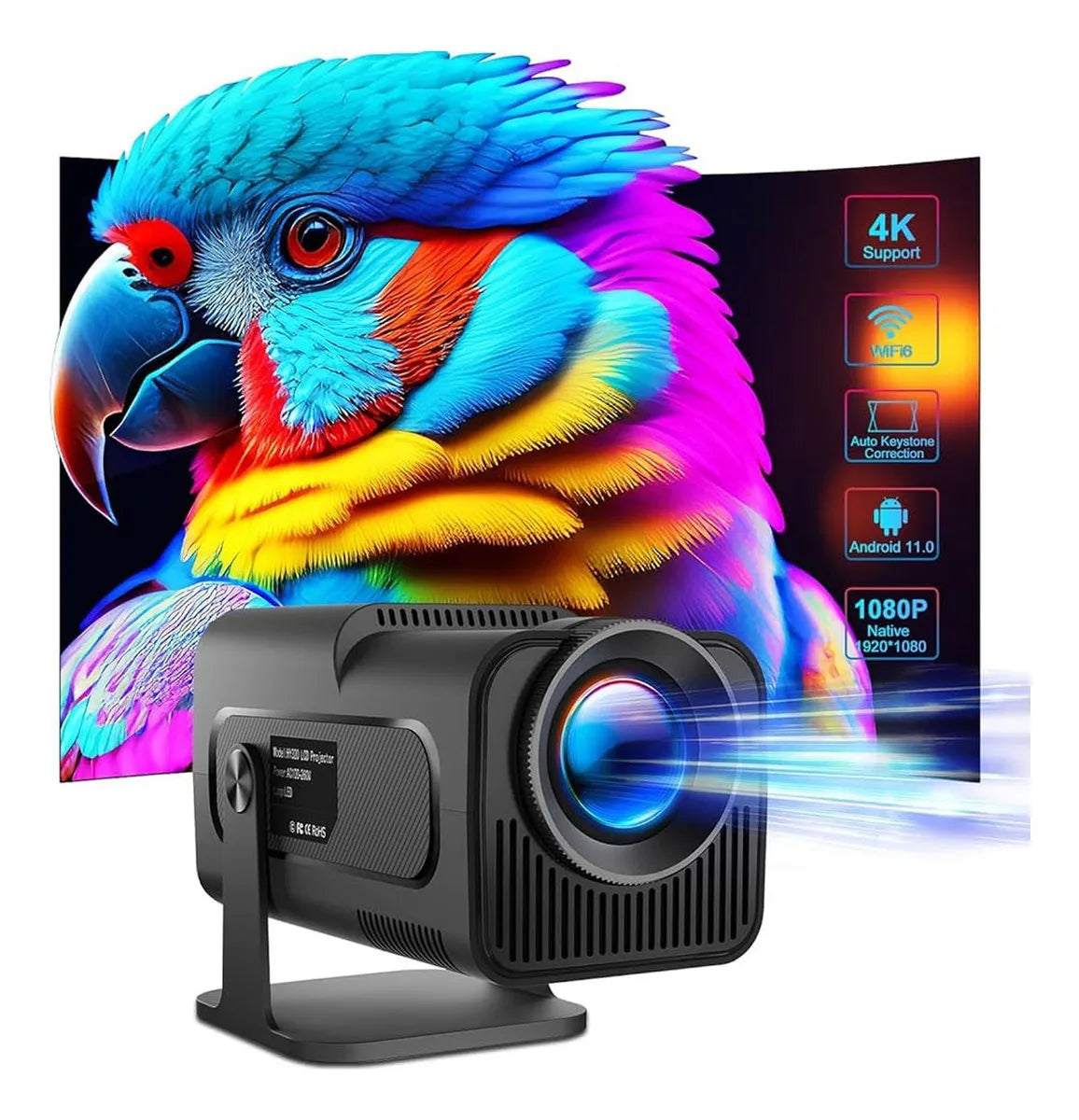 Proyector mini Magcubic HY320 Ultra HD 4K Wifi Android 12000 lúmenes