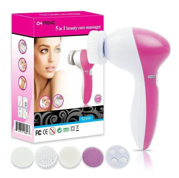 Cepillo Eléctrico Limpiador Facial Beuaty Care 5 En 1 Exfoliante Masajeador