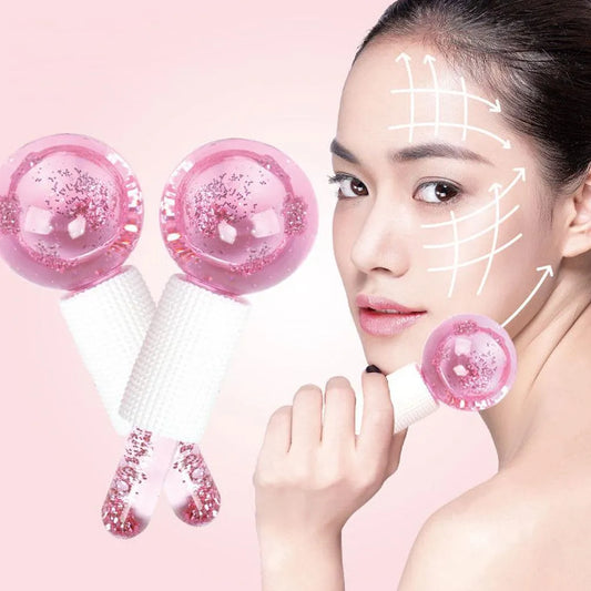 Bolas De Cristal Facial Masaje Frío Y Calor