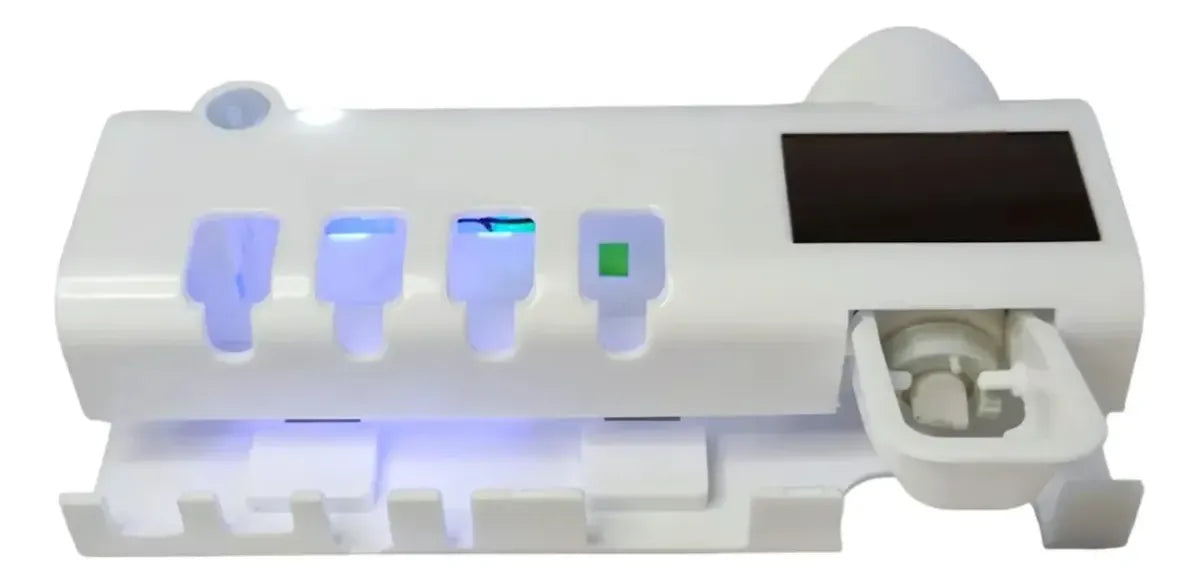 Soporte Esterilizador De Cepillos Dispensador Crema Dental