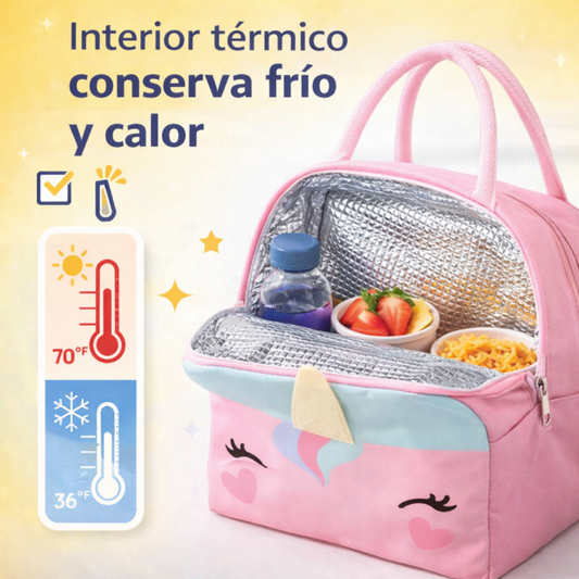 Bolso Lonchera Térmico Infantil Colegio Guardería Resistente