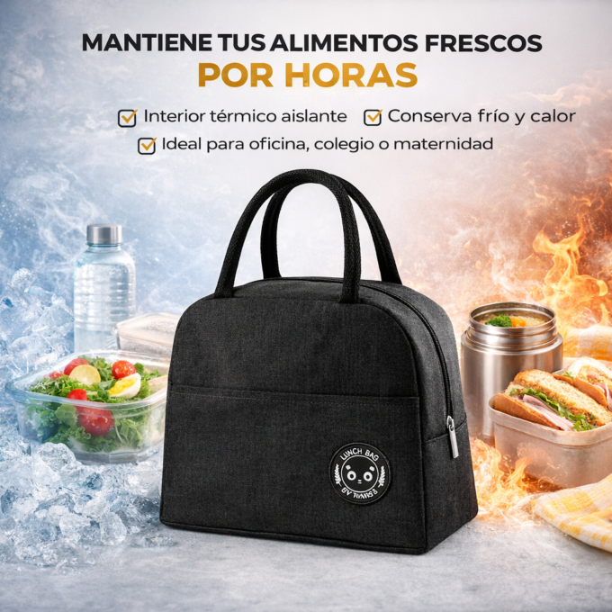 Lonchera Térmica Premium Portátil Conserva Frío Calor Bolsa Almuerzo