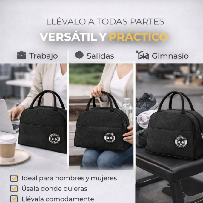 Lonchera Térmica Premium Portátil Conserva Frío Calor Bolsa Almuerzo