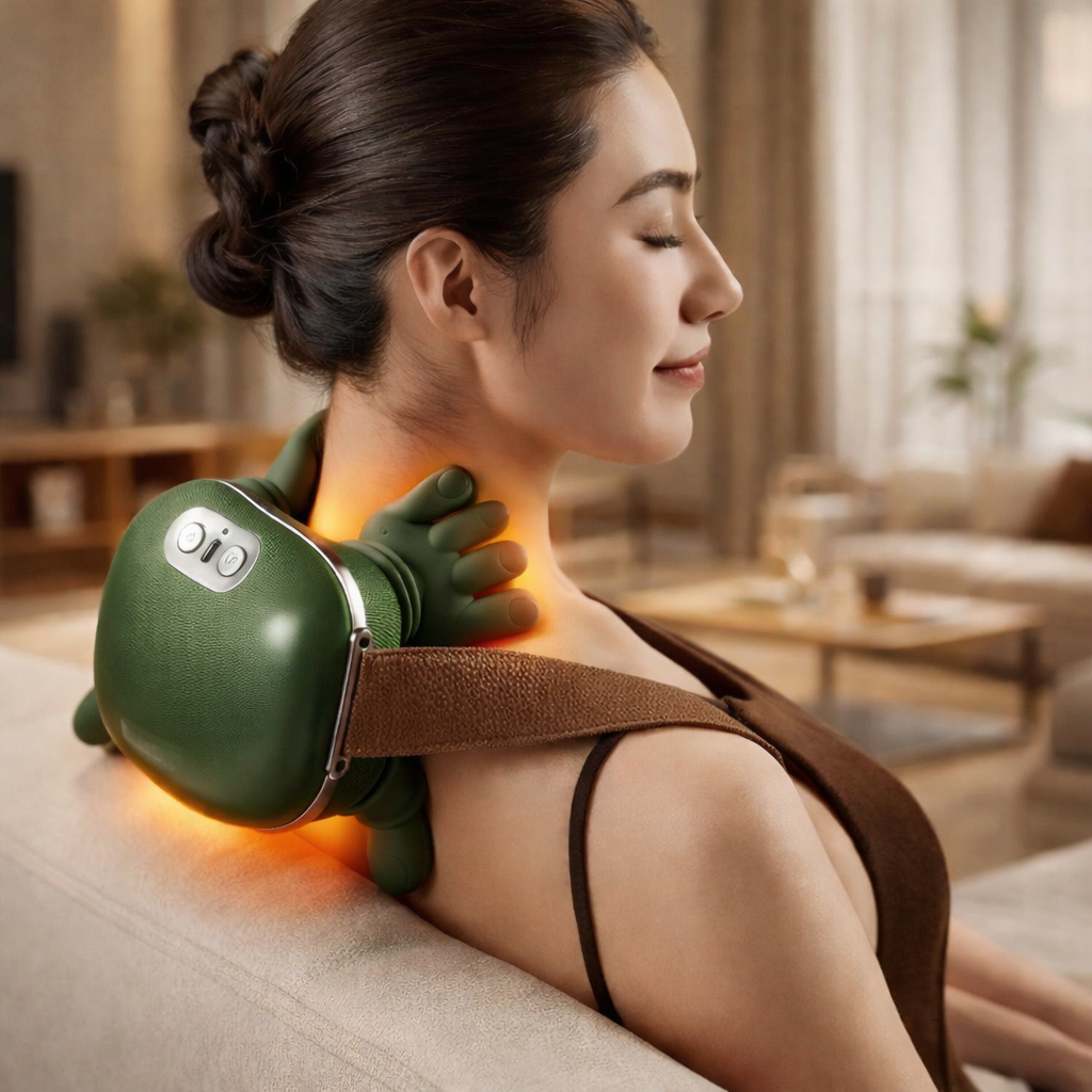 Masajeador De Cuello Y Hombros Con Calor Masaje 3D Profundo