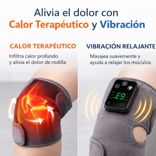 Masajeador Rodilla Térmico Vibración Rodilla Codo Hombro