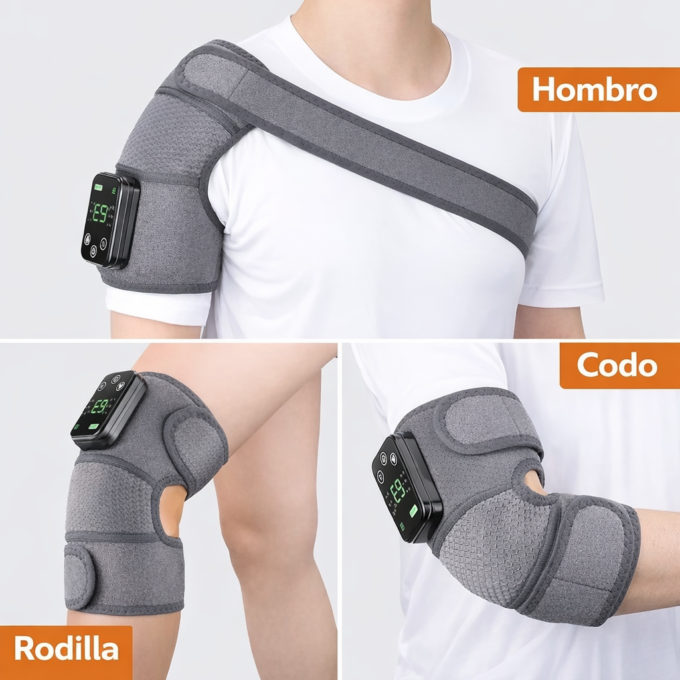 Masajeador Rodilla Térmico Vibración Rodilla Codo Hombro