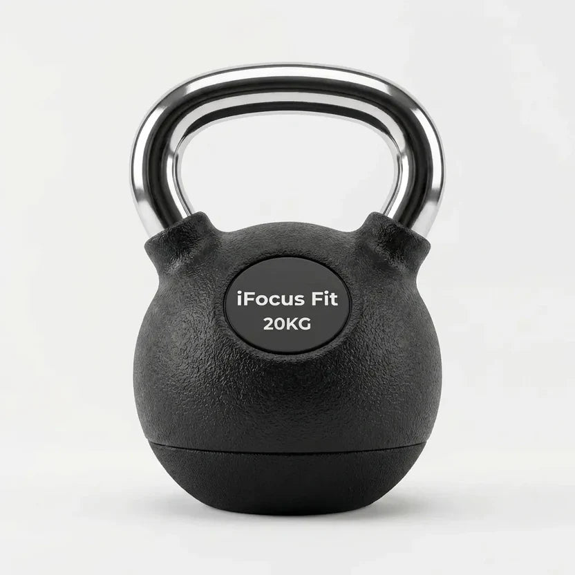 Pesa Rusa Kettlebell Encauchada (20kg - 24kg) — Fuerza Pro