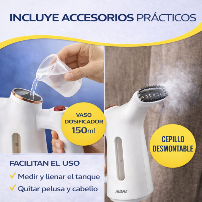 Plancha A Vapor Portátil 150ml MDHL Eliminador De Arrugas Rápido