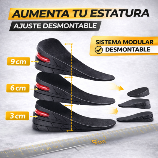 Plantillas Elevadoras Ajustables Altura Invisible Zapatos