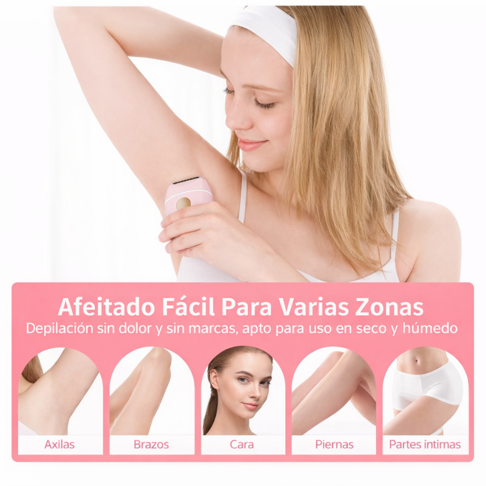 Rasuradora Eléctrica Portátil Para Mujer Depilación Suave