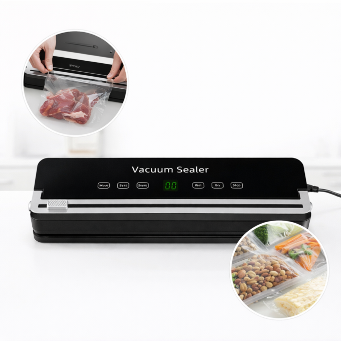 Empacadora Selladora Al Vacío 120W Para Alimentos Cocina