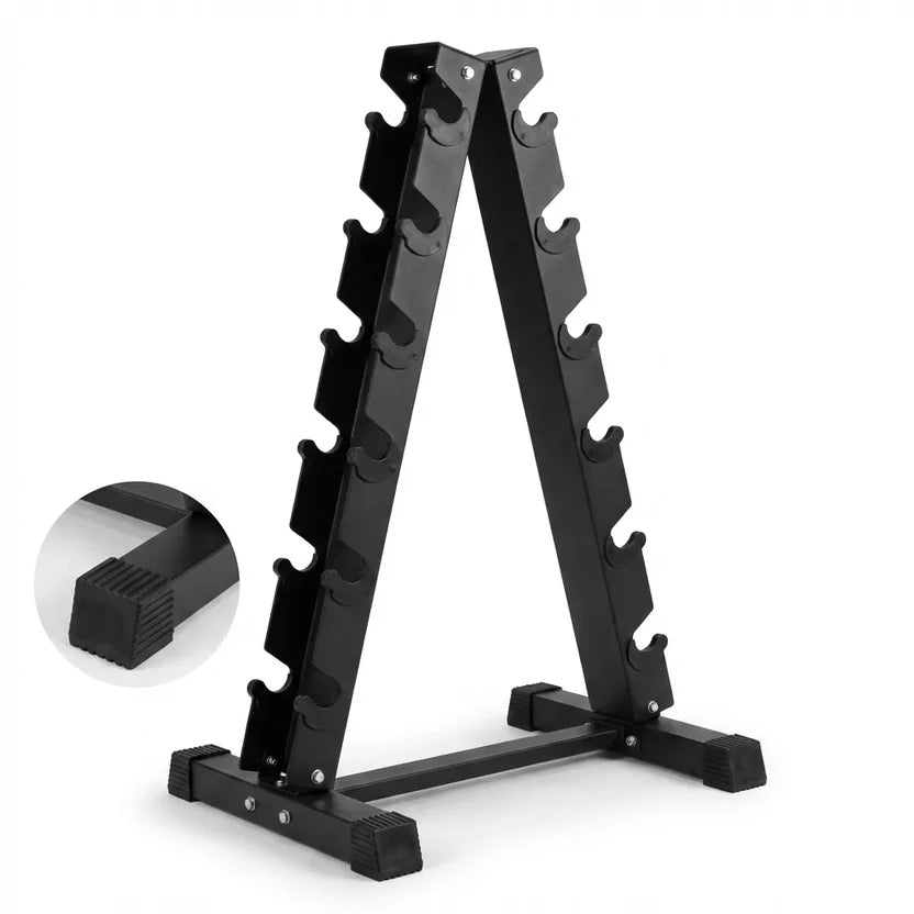 Rack Para Mancuernas 12 Slots — Organizador de Peso Libre