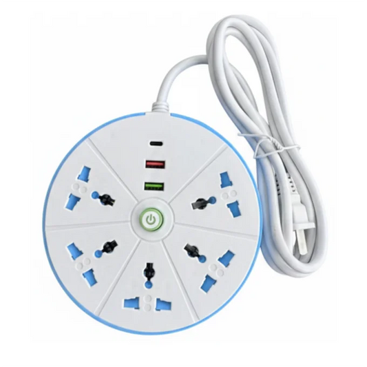 Multitoma Circular OST-120 Clavija, USB y Tipo-C